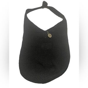 NWOT The SAK Black Shoulder Bag, Boho, bucket bag, bag charm